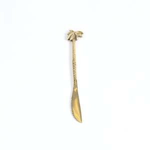 Palm Tree Small Brass Knife