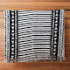 Black & Beige Patterned Cotton Throw