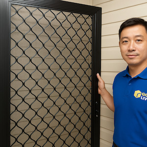 Security Mesh Door