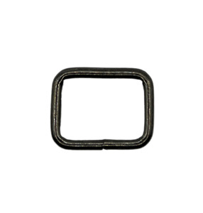 Metal Rectangle Black Nickel (25mm)