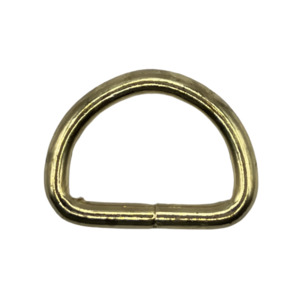 Dee Rings O Rings Rectangles Triangles: Heavy Duty Welded Dee - Gold (25mm