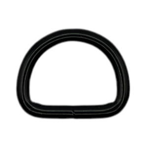 Dee Rings O Rings Rectangles Triangles: Black Welded Dee (25mm)