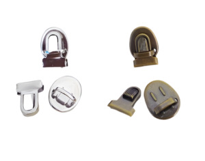 Tuck Locks: Tuck Lock In Nickel & Antique Brass