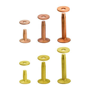 Copper: #9 Heavy Weight Rivets & Burrs
