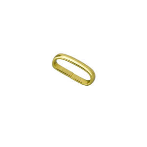 Solid Brass Strap Loop Keeper Loops