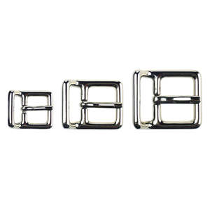 Centre Bar Buckles: Linden Strap Buckles, Nickel Plated
