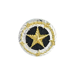Corners Ornaments: Barbed Wire Star Screw Back Conchos