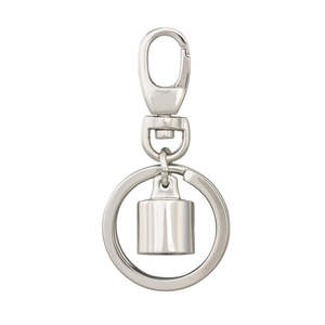 Key Fittings: Key Ring Tassel Cap, Straight, NP