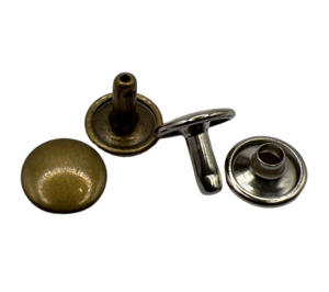 N10 Solid Brass Double Cap Rivet (100Pcs/Pk)