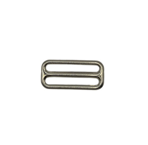 Oblong Strap Slide Nickel Plated