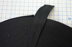 Webbing: Light Weight Black Webbing