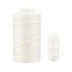 Unwaxed Linen Threads, White, 22.8m (25 yards)
