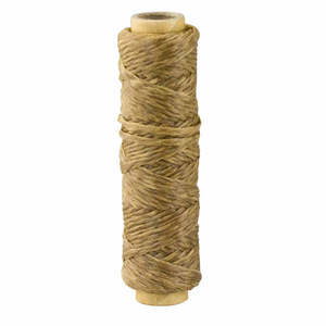 Waxed Thread: Braided Polyester Sinew, 18.3m (20 yards), Natural