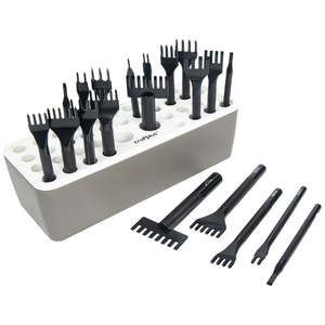 Waxed Thread: Basic Lacing/ Stitching Chisel 21 Pcs Set