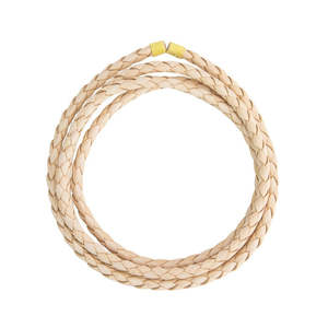 Waxed Thread: Natural Braided Leather Cords