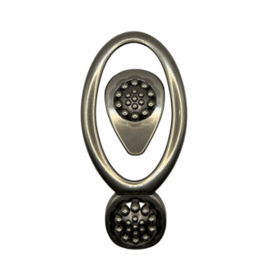 Clearance: Oval Buckle Antique Nickel (40mm)