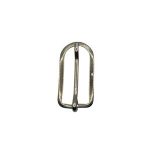 Oval Half Buckle Nickel Plated (15mm)