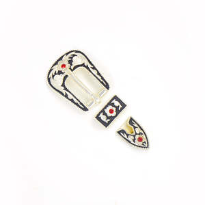 Buckle Sets: Ruby Canyon 3 Pcs Buckle Set, 10MM (3/8"), Multi-Colour