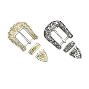 Beaumont Floral 3 Pcs Buckle Set - 25mm (1")