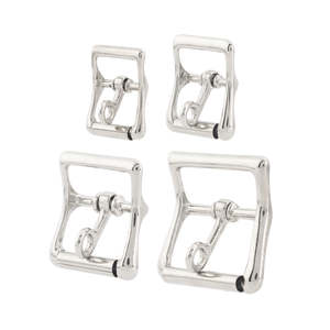 Lock Strap Center Bar Buckle Nickel Plated