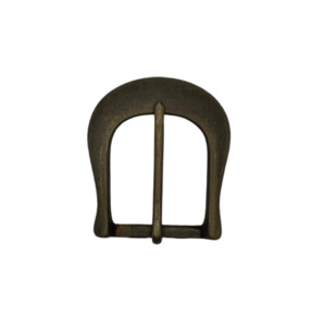 Half Buckle Single Prong Antique Brass (25mm)