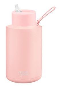 Water Bottles: Frank Green Ceramic 68oz Reusable Bottle with Straw- Blushed