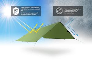 Tarps Bivy Bags: DD Hammocks Tarp 3 x 3 UV50+