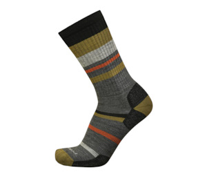 Point6 Merino Hiking Mixed Stripe Light Crew Sock
