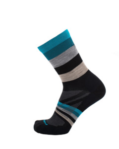Point6: Point6 Merino Contender III Ultra Light 3/4 Crew Black/Lime XL