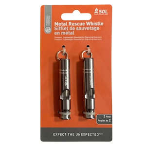 Tools Accessories: SOL Rescue Metal Whistle, 2 Pack