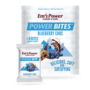 Sports Supplements: Em's Power Bites Pouch, Blueberry Choc