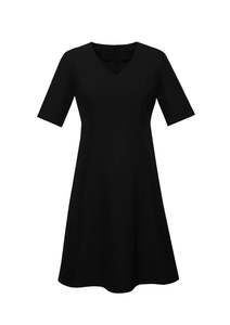 Hospitality Clothing: Womens Siena Extended Short Sleeve Dress
