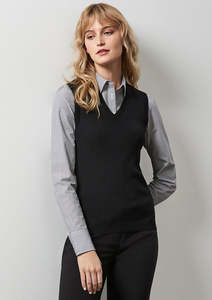 Vests: Womens V-Neck Knit Vest
