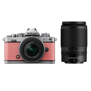 Cameras: Nikon Z FC Coral Pink with Nikkor Z DX 16-50mm VR Silver & 55-250 VR Black