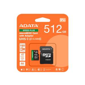 Data Storage: Adata SPEED PLUS microSDXC UHS-I U3 Class 10 Card
