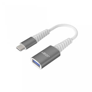 Cables Chargers Adapters: Joby USB-C to USB-A 3.0 Adapter Space Grey