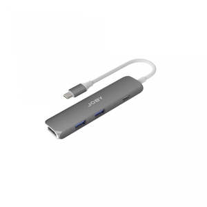 Cables Chargers Adapters: Joby USB-C Hub (4K Hdmi, 2XUSB-A, Pd)