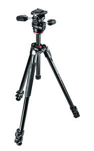 Manfrotto 290 Xtra Aluminium 3 Section 3 Way Head Kit