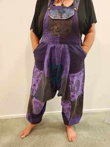 Jumpsuits Overalls Dungarees: Patched Dungaree