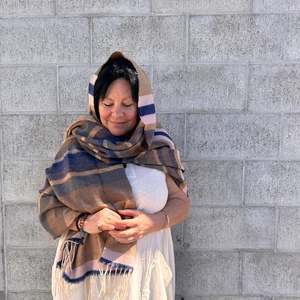 Poncho: Scarf Cashmere