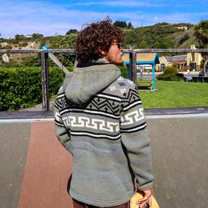 Aztec Wool Jacket Green