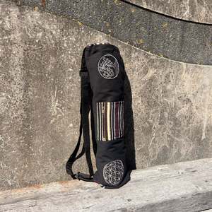 Cotton Bags Nepal: Flower of Life Yoga Bag