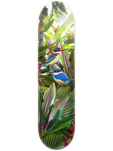 100 Nz: Skateboard Deck - Harmony, Tropical NZ Kingfisher (Lucy G)
