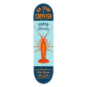 Skateboard Deck - NZ Seafood Crayfish