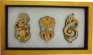 Abstract Design: Framed Art - Small Triple