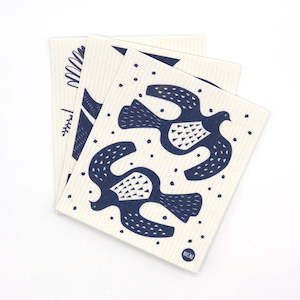 Swedish Dishcloth 3 Pack - Linocut