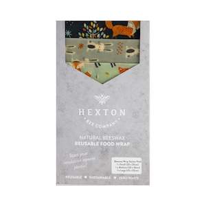 Beeswax Food Wrap-Woodland Animals Set of 3