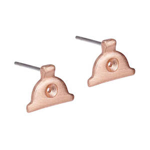 Other Earrings: Rose Gold Shepherd's Whistle Earrings