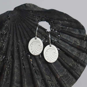Other Earrings: Little Taonga Paua Pendant Earrings