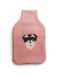 Hotwater Bottle Cover: Hotwater Bottle Cover - Bruno Pink